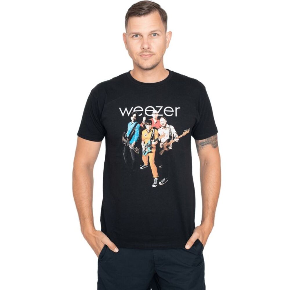Weezer Unisex Adult Band Cotton T-Shirt / Black